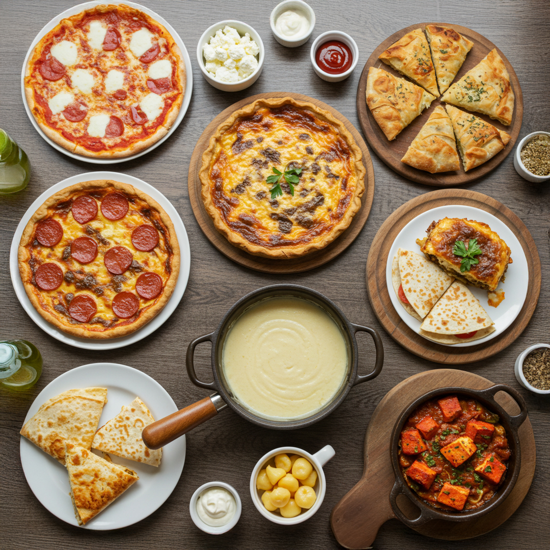 Süt ve Peynir ile Hazırlanan Uluslararası Yiyecekler 