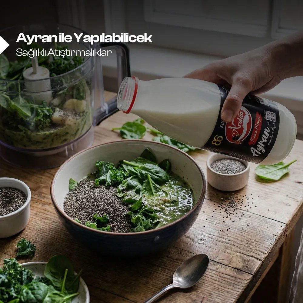 Ayran ile Yapılabilecek Sağlıklı Atıştırmalıklar 